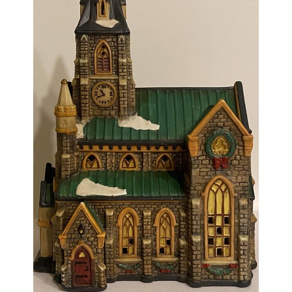 Heartland Valley Village Lighted Church 1997 Limited Ed. Light Cord Incl NO BOX - Picture 4 of 12
